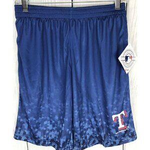 NWT Boys MLB TEXAS RANGERS Blue Athletic Shorts